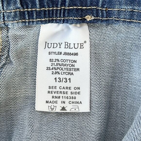 Judy Blue Women's Jogger Jeans 13/31 Pull on Elastic Waist Drawstring JB88496 - Picture 9 of 12